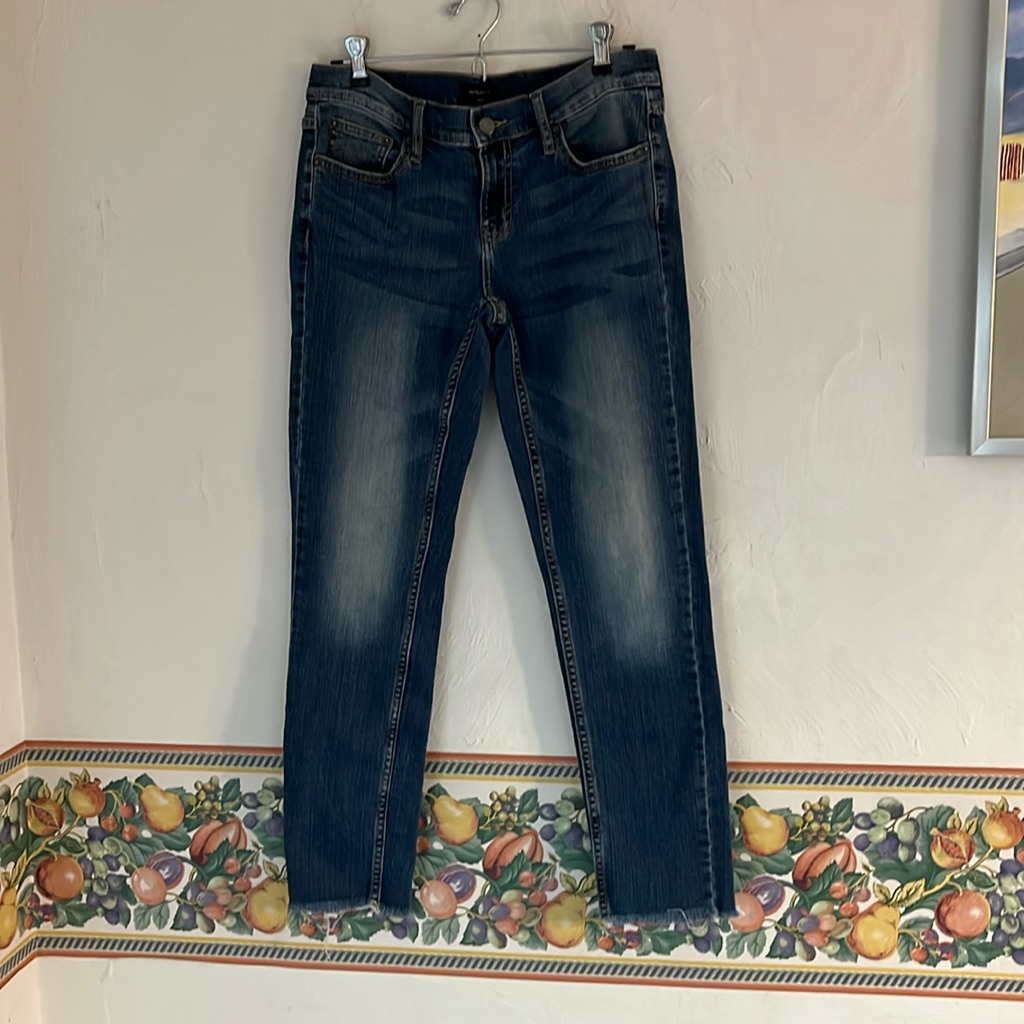 Banana Republic Mid Rise Girlfriend Jeans, Size 0/25, Medium Blue